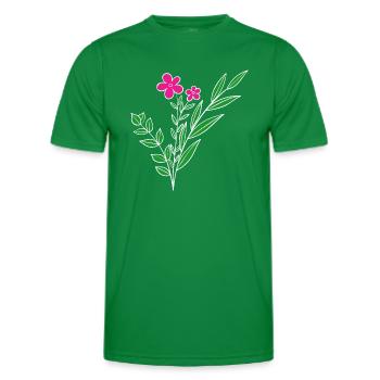 Florist Flower Plant Nature Gardener - Men's Functional T-Shirt - kelly green - Front - AI Model Male 178 dark (178cm)