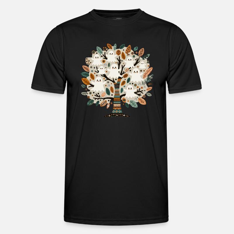 Boho Ghost Tree T-Shirt Men's Functional T-Shirt