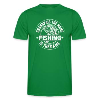 fisch, fisch, angeln, see, meer, angeln, fauna, exotisch - Männer Funktions-T-Shirt - Kelly Green - Vorne - AI Model Male 178 dark (178cm)