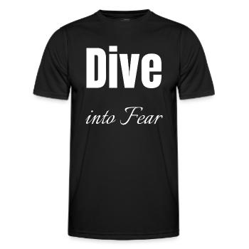 funny quote acts of courage quote inner courage - Männer Funktions-T-Shirt - Schwarz - Vorne - AI Model Male 178 dark (178cm)