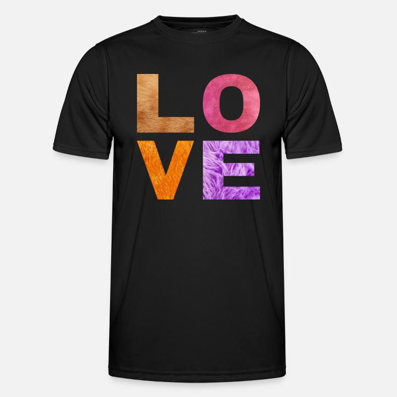L O V E Männer Funktions-T-Shirt