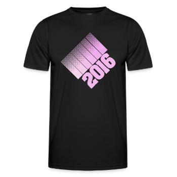 Eltern 2016 - Männer Funktions-T-Shirt - Schwarz - Vorne - AI Model Male 178 dark (178cm)