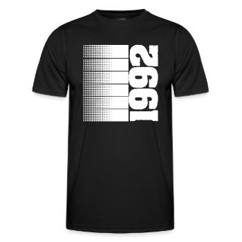Hobby 1992 - Männer Funktions-T-Shirt - Schwarz - Vorne - AI Model Male 178 dark (178cm)