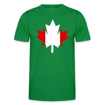 Canada Canada Feuille d’érable - T-shirt sport Homme - vert - Devant - AI Model Male 178 dark (178cm)