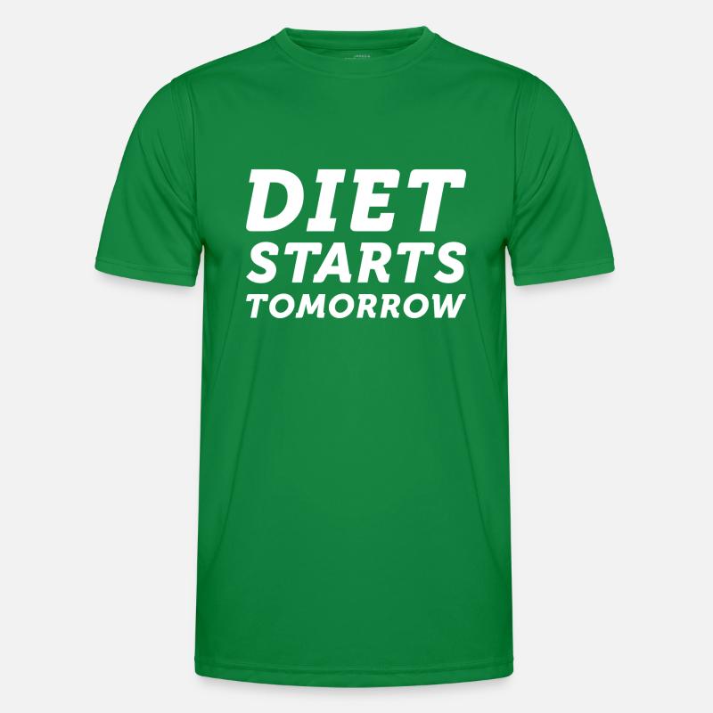 Diet Starts Tomorrow Men's Functional T-Shirt