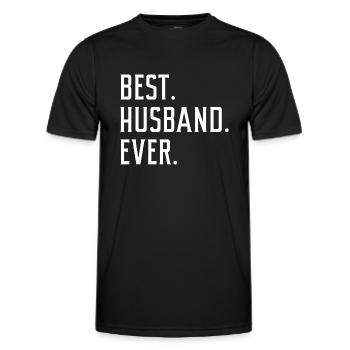 Best Husband Ever - Men's Functional T-Shirt - black - Front - AI Model Male 178 dark (178cm)
