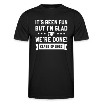 Wir sind fertig mit der Klasse von 2023 - Männer Funktions-T-Shirt - Schwarz - Vorne - AI Model Male 178 dark (178cm)