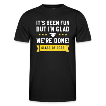 Wir sind fertig mit der Klasse von 2023 - Männer Funktions-T-Shirt - Schwarz - Vorne - AI Model Male 178 dark (178cm)