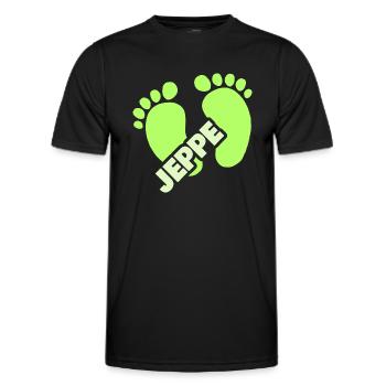 Naissance Jeppe - T-shirt sport Homme - noir - Devant - AI Model Male 178 dark (178cm)