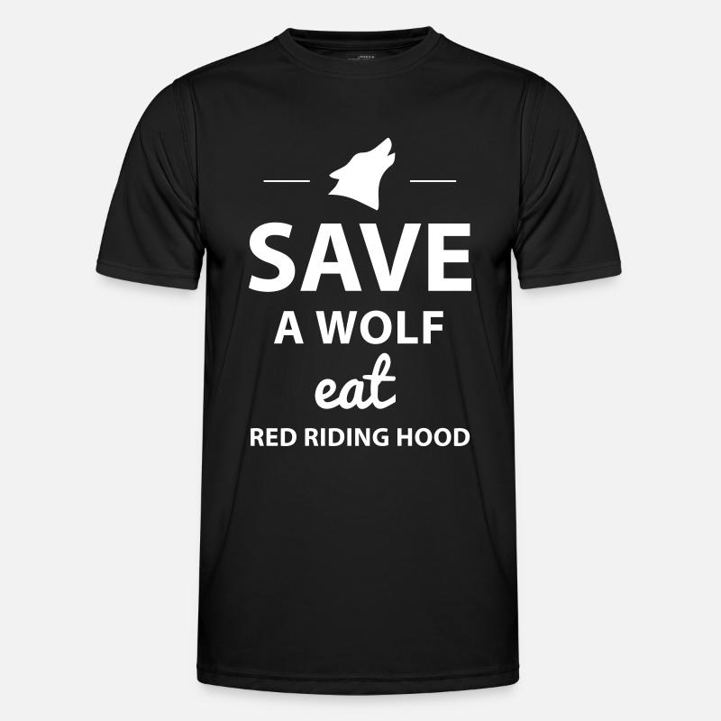 Save A Wolf Männer Funktions-T-Shirt