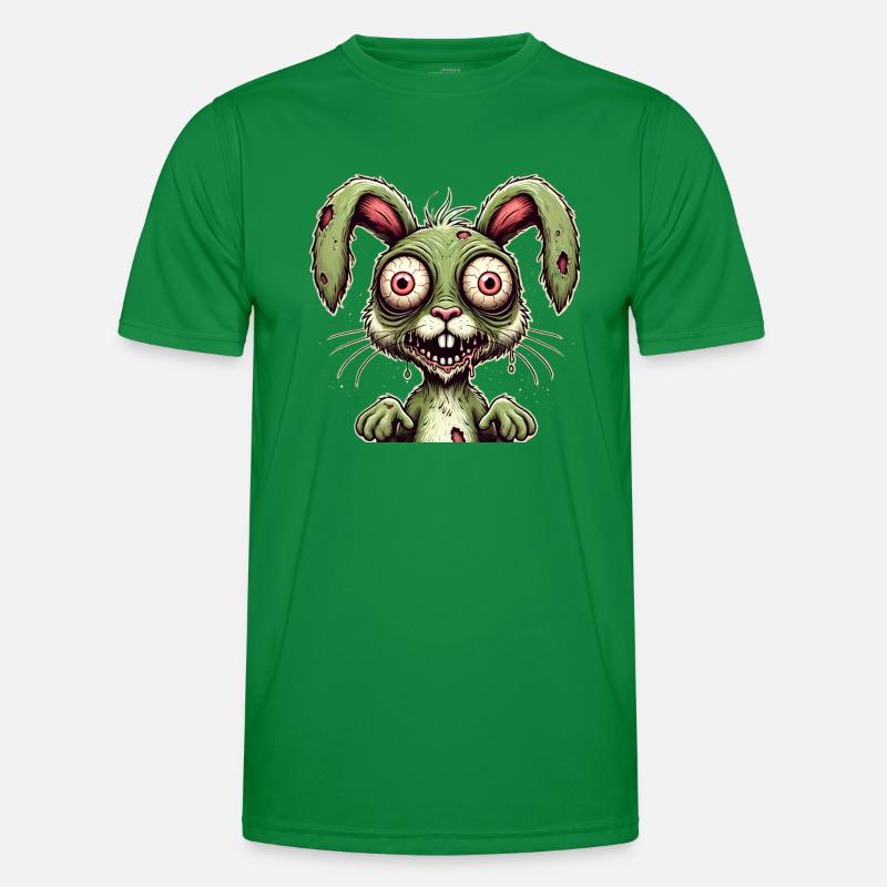 Lapin Zombie, Techno, Transe, Goa, Psychobilly T-shirt sport Homme