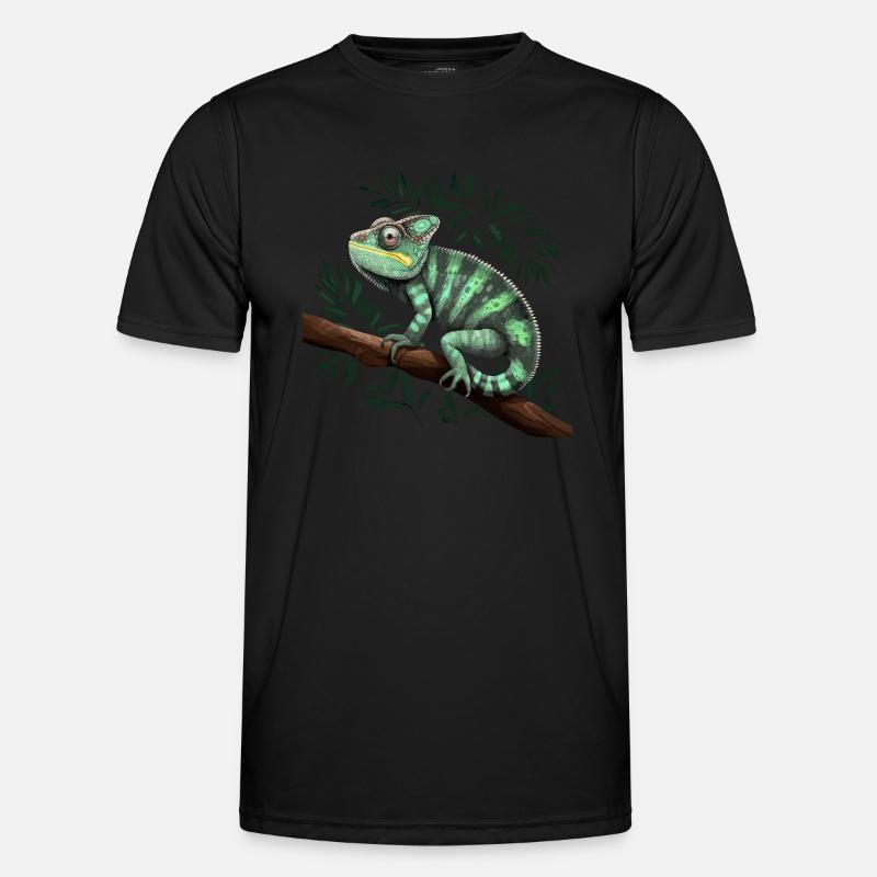 Reptiles de la branche caméléon T-shirt sport Homme