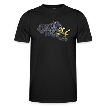Leckere Weintrauben - Männer Funktions-T-Shirt - Schwarz - Vorne - AI Model Male 178 dark (178cm)