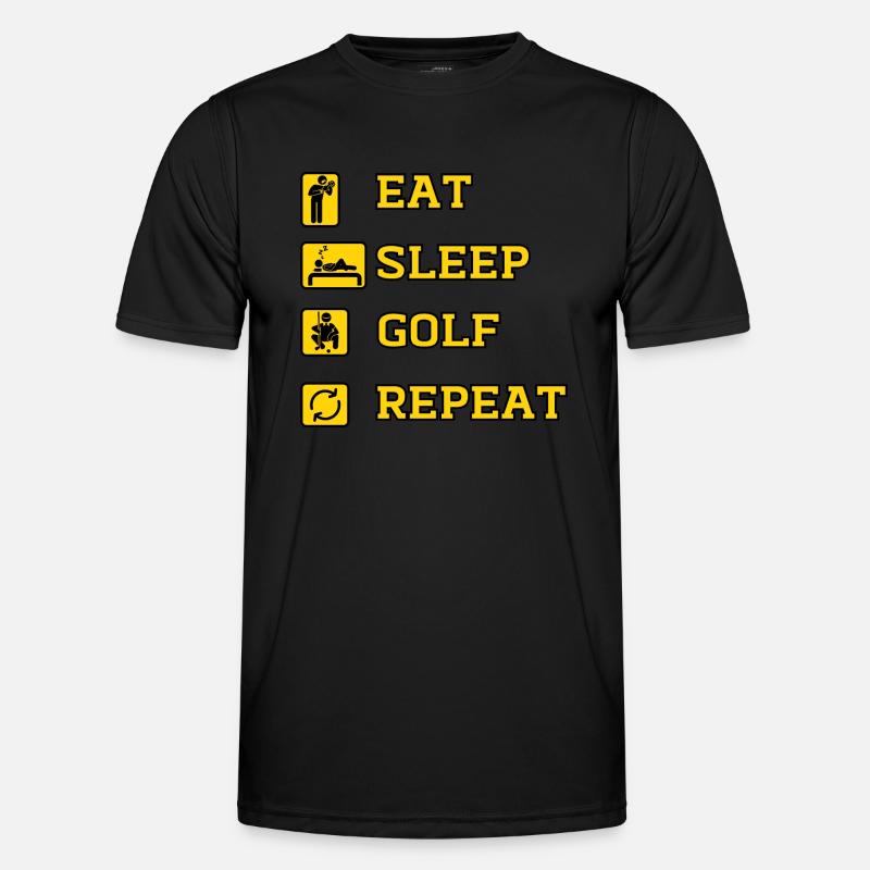 Golf Repeat essen Männer Funktions-T-Shirt