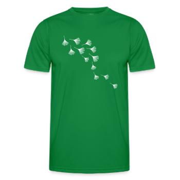 Ginko wave - Männer Funktions-T-Shirt - Kelly Green - Vorne - AI Model Male 178 dark (178cm)