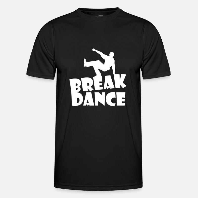 Breakdance - Männer Funktions-T-Shirt - Schwarz