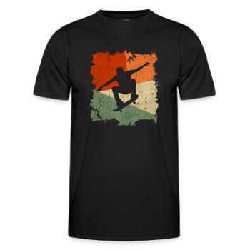Skater Tricks Skateboarding Skaten Skateboard - Männer Funktions-T-Shirt - Schwarz - Vorne - AI Model Male 178 dark (178cm)
