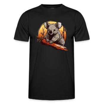 Koala Cute Koala Bear Baby - Men's Functional T-Shirt - black - Front - AI Model Male 178 dark (178cm)