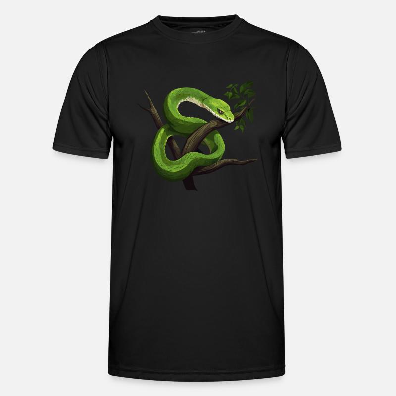 Serpent Mamba vert T-shirt sport Homme