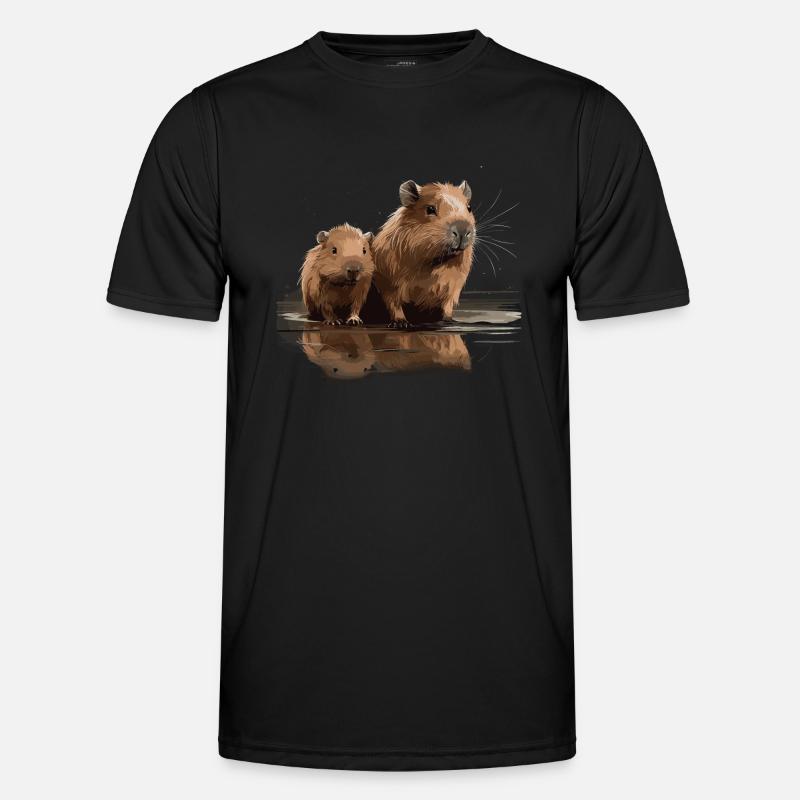 Capybaras Capybaras Capybara - Men's Functional T-Shirt - black