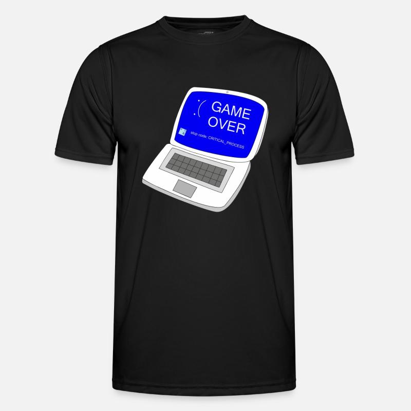 Computer game over - Men's Functional T-Shirt - black