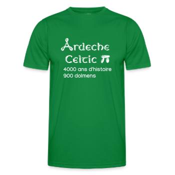 Ardeche celtic 3 - T-shirt sport Homme - vert - Devant - AI Model Male 178 dark (178cm)