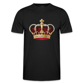 Krone - Männer Funktions-T-Shirt - Schwarz - Vorne - AI Model Male 178 dark (178cm)