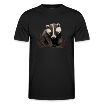 Bébé Stinktier Skunk - T-shirt sport Homme - noir - Devant - AI Model Male 178 dark (178cm)