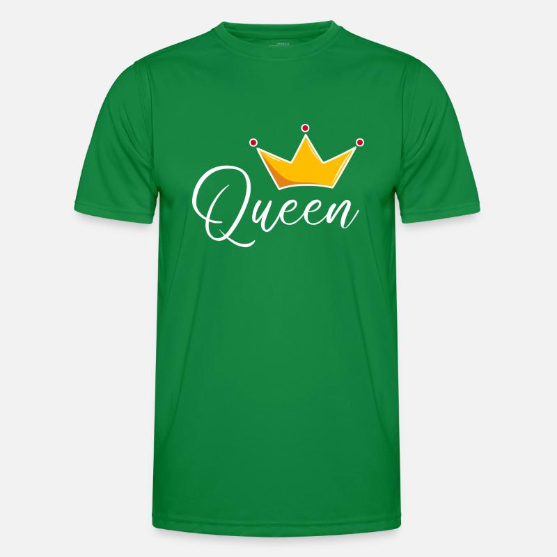 Queen mit Krone Männer Funktions-T-Shirt
