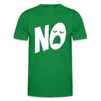 Non, je n’ai rien à faire - typographie - dire - T-shirt sport Homme - vert - Devant - AI Model Male 178 dark (178cm)