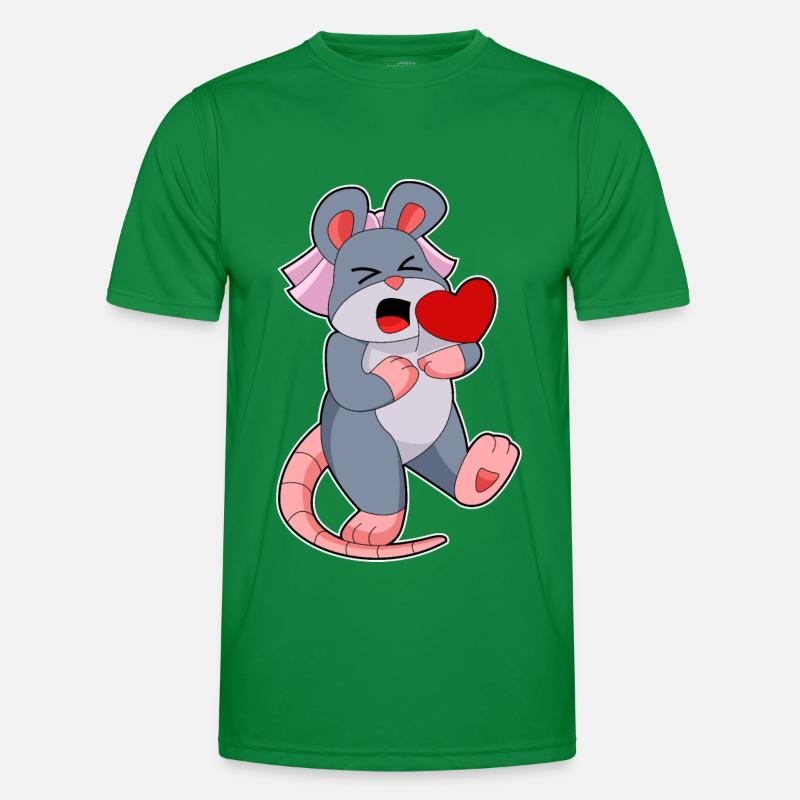 Mouse Bride Veil Wedding Men's Functional T-Shirt