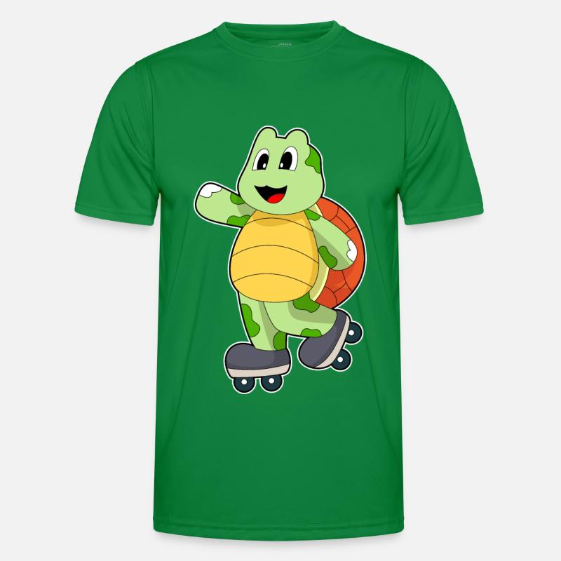 Schildkröte Inline skating Rollschuhe Männer Funktions-T-Shirt