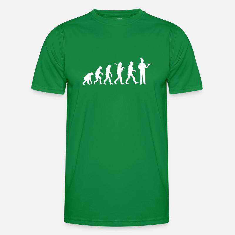 Evolution serveur de cadeau Serveuse Barista T-shirt sport Homme
