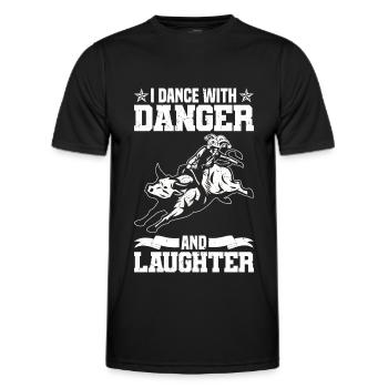 Cowboy - Männer Funktions-T-Shirt - Schwarz - Vorne - AI Model Male 178 dark (178cm)