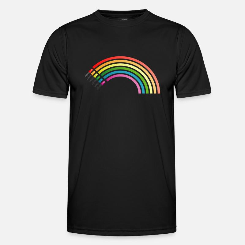 rainbow - Men's Functional T-Shirt - black