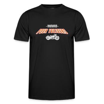 Motard pour toujours - T-shirt sport Homme - noir - Devant - AI Model Male 178 dark (178cm)