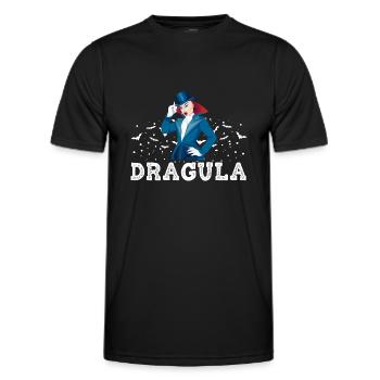 Drag Queen Dracula Carnaval d’Halloween - T-shirt sport Homme - noir - Devant - AI Model Male 178 dark (178cm)