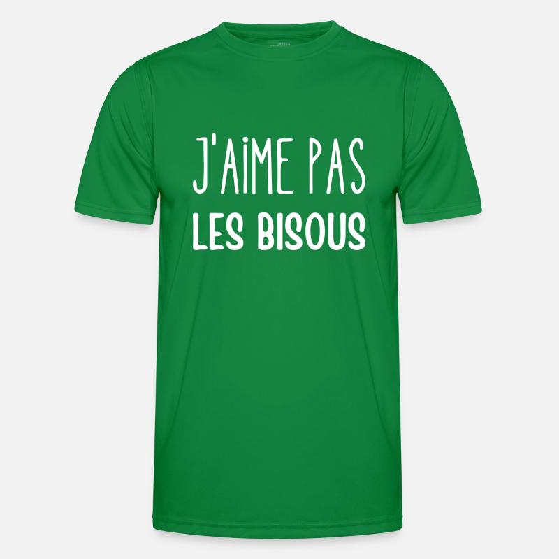 j'aime pas les bisous T-shirt sport Homme