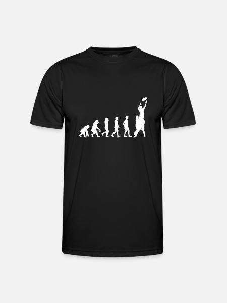 Evolution Rugby Gift Football - Men's Functional T-Shirt - black