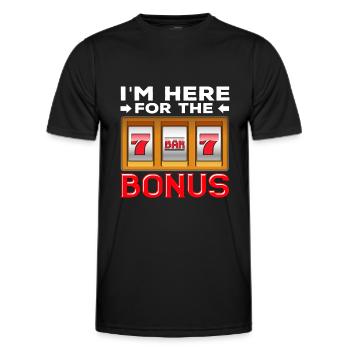 Spielautomat Glücksspiel Lustiger Casino Fan - Männer Funktions-T-Shirt - Schwarz - Vorne - AI Model Male 178 dark (178cm)