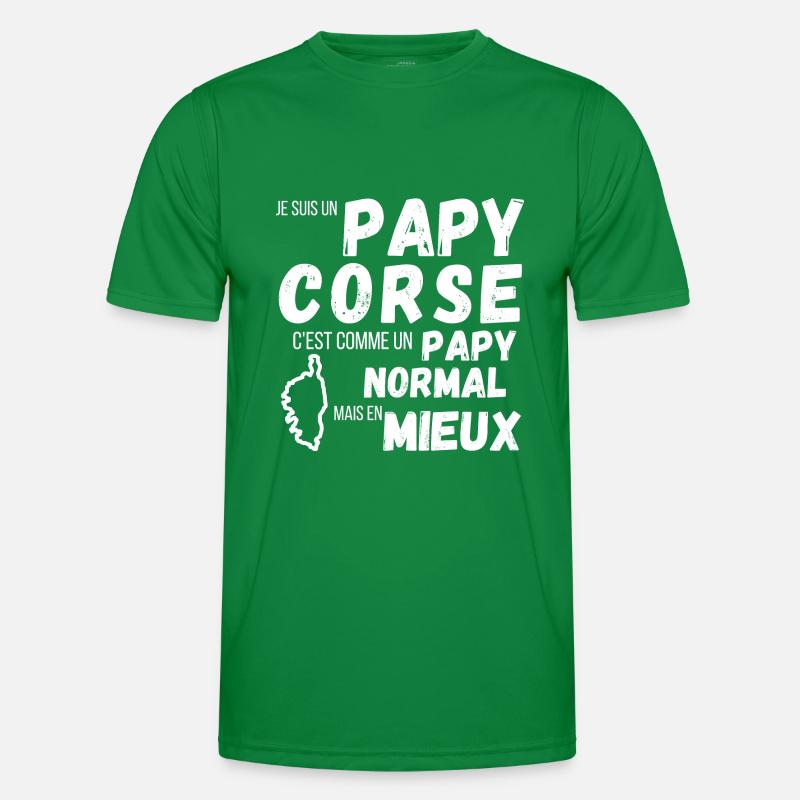 Un papy Corse c'est comme un papy normal cadeau T-shirt sport Homme