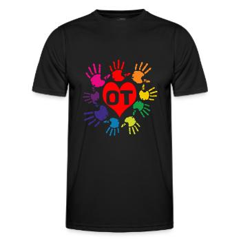 therapy - Men's Functional T-Shirt - black - Front - AI Model Male 178 dark (178cm)