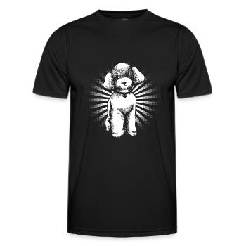 Poodle - Men's Functional T-Shirt - black - Front - AI Model Male 178 dark (178cm)