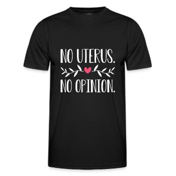 Pro Choice AF - Men's Functional T-Shirt - black - Front - AI Model Male 178 dark (178cm)