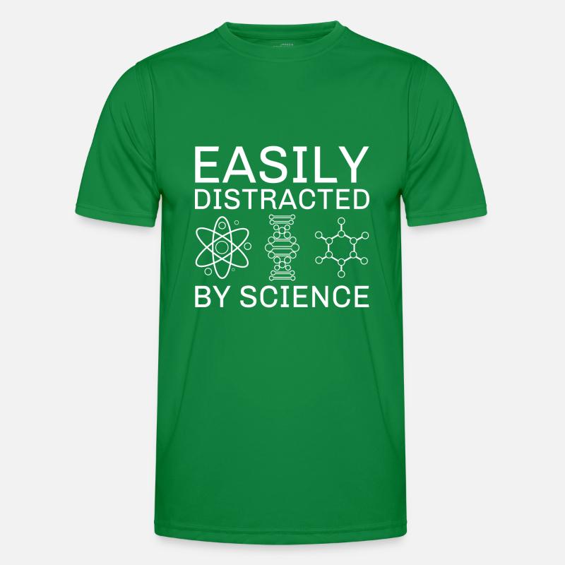 Facilement distrait par la science T-shirt sport Homme