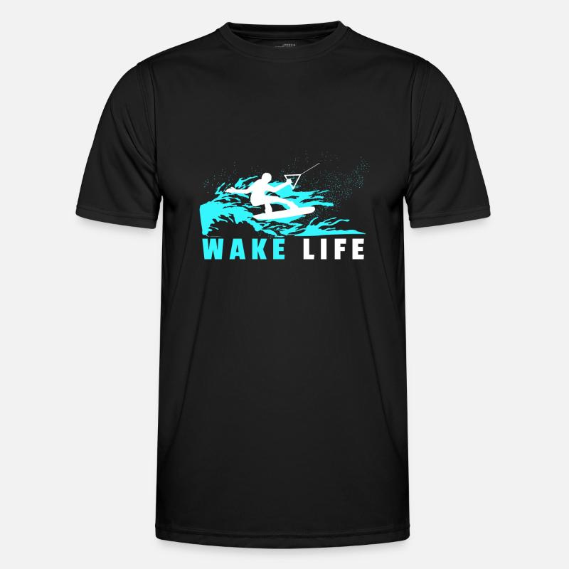 Wakeboarder gift wakeboard waterskiing - Men's Functional T-Shirt - black