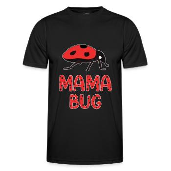 Mama Bug Lady Bug Liebhaber Biologie Insektenmutter - Männer Funktions-T-Shirt - Schwarz - Vorne - AI Model Male 178 dark (178cm)