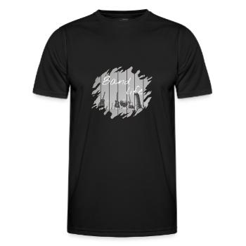 Bande - T-shirt sport Homme - noir - Devant - AI Model Male 178 dark (178cm)