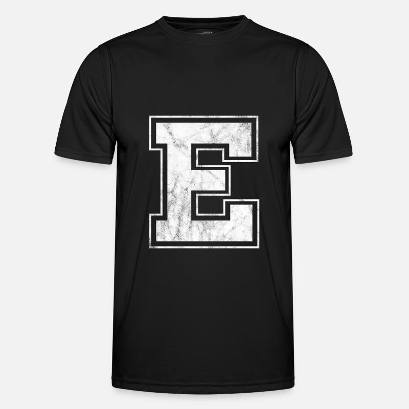 Letter E - Men's Functional T-Shirt - black