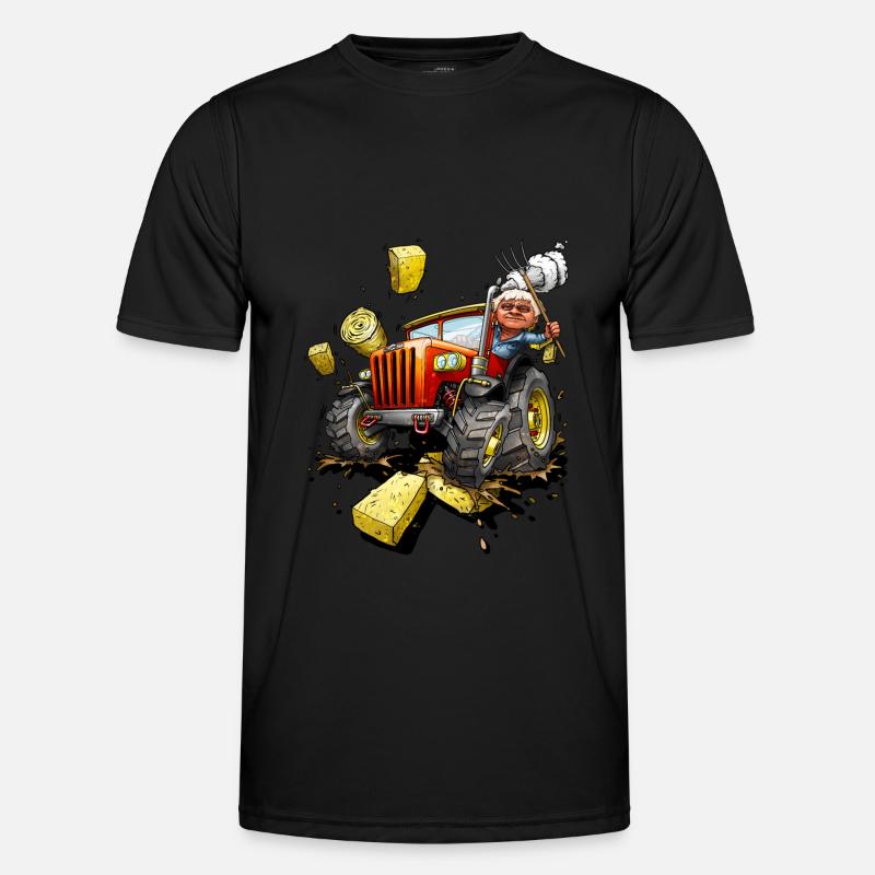 Traktor Bauer Bauernhof Landleben Geschenk Männer Funktions-T-Shirt